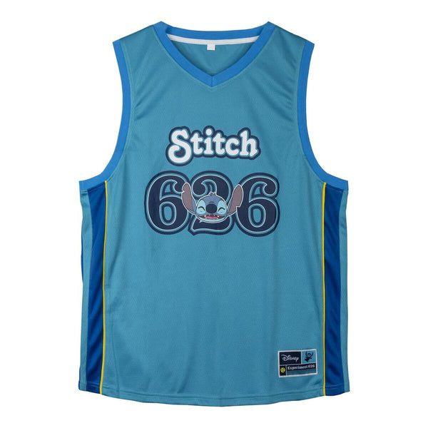 T-shirt de basquetebol Stitch Azul Unissexo