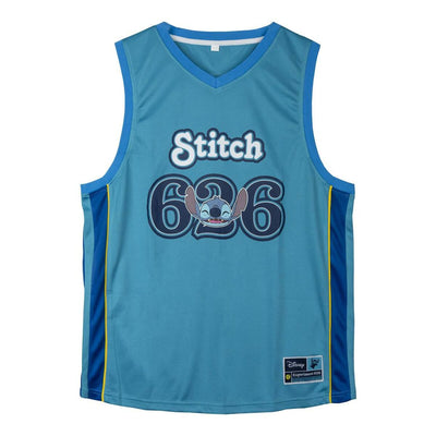 T-shirt de basquetebol Stitch Azul Unissexo