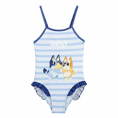 Fato de Banho de Menina Bluey Azul Claro