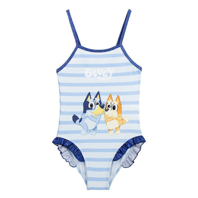 Fato de Banho de Menina Bluey Azul Claro