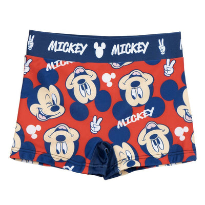 Calções de Banho Boxer para Meninos Mickey Mouse Vermelho