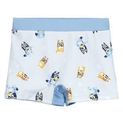 Calções de Banho Boxer para Meninos Bluey Azul Claro