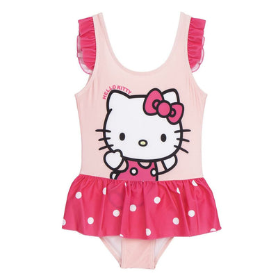 Fato de Banho de Menina Hello Kitty Rosa Claro