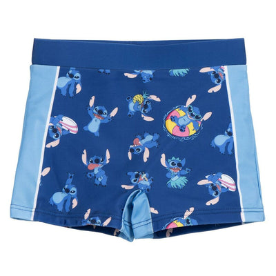 Calções de Banho Boxer para Meninos Stitch Azul escuro