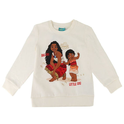 Camisola com Capuz Menina Stitch Moana Bege