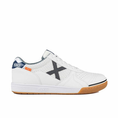 Chuteiras de Futebol de Salão para Adultos Munich G-3 Profit Casual 414 Branco