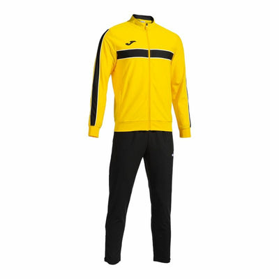 Fato de Treino para Adultos Joma Sport Victory Amarelo Preto Infantil Homem 2 Peças