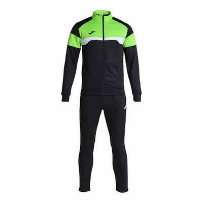 Fato de Treino Infantil Joma Sport Danubio III Preto Verde 2 Peças