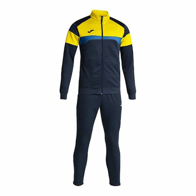 Fato de Treino para Adultos Joma Sport Danubio III Amarelo Azul Marinho Homem 2 Peças