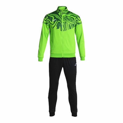 Fato de Treino Infantil Joma Sport Lion II Preto Verde 2 Peças