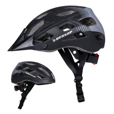 Capacete de Ciclismo para Adultos Dunlop M Preto Leve LED