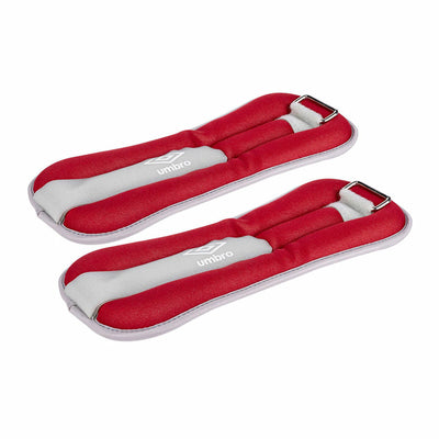 Pesos para Tornozelos Umbro 1 kg Vermelho 2 Unidades