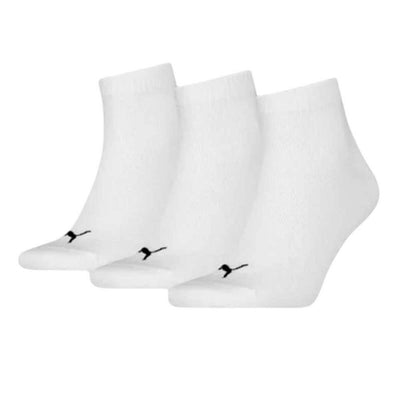 Meias de Desporto Puma QUARTER PLAIN 3P 701230337 300 Branco 3 pares