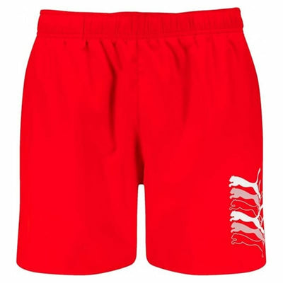 Calção de Banho Homem Puma Swim Cats Mid Vermelho