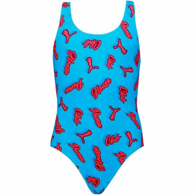 Fato de Banho de Menina Puma Azul Água