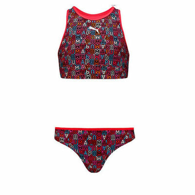 Cueca de Biquíni Para Meninas Puma Printed Set Vermelho