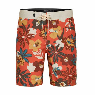 Calção de Banho Homem O'Neill Hyperfreak Mysto Scallop 19 Vermelho 19