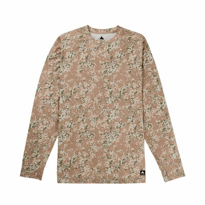 Polar sem Capuz Homem Burton Mdwt Crew Snowfall Camo Branco Bege