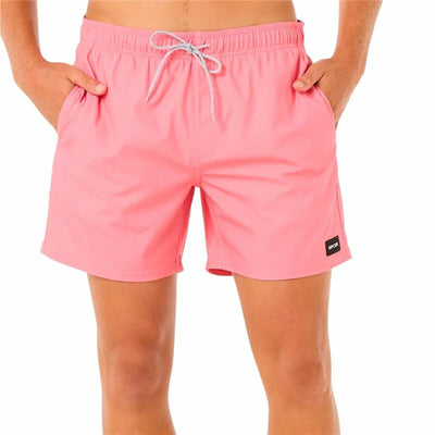 Calção de Banho Homem Rip Curl Daily Volley Cor de Rosa