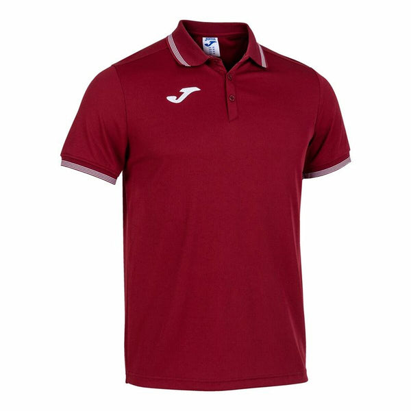 Polo de Manga Curta Homem Joma Sport Campus III Grená L