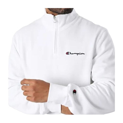 Polar sem Capuz Homem Champion HALF ZIP SWEATSHIRT 220263 WHT Branco