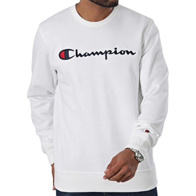 Polar sem Capuz Homem Champion CREWNECK SWATSHIRT 220254 WHT Branco