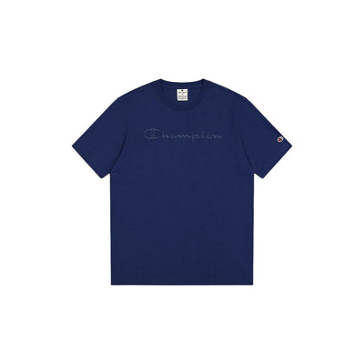 Camisola de Manga Curta Homem Champion CHAMPION SS TEE 220273 Azul Marinho