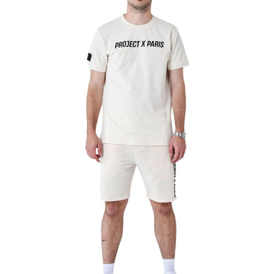 Camisola de Manga Curta Homem Project X Paris PROJECT T- SHIRT 2510175 CC Bege