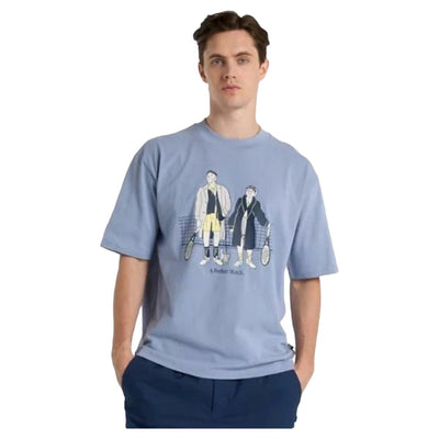 Camisola de Manga Curta Homem New Balance Perfect Match Tennis T Shirt MT51412 DUS Azul