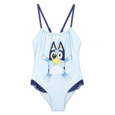 Fato de Banho de Menina Bluey Azul Claro