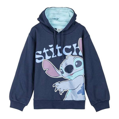 Camisola com Capuz Menina Stitch Azul escuro