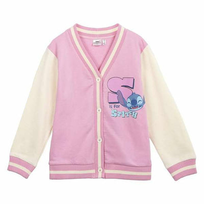 Casaco de Fato de Treino Infantil Stitch Cor de Rosa