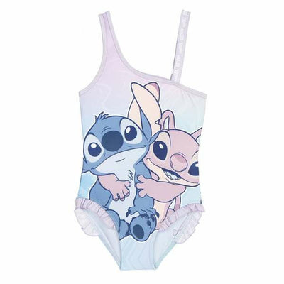 Fato de Banho de Menina Stitch Lilás