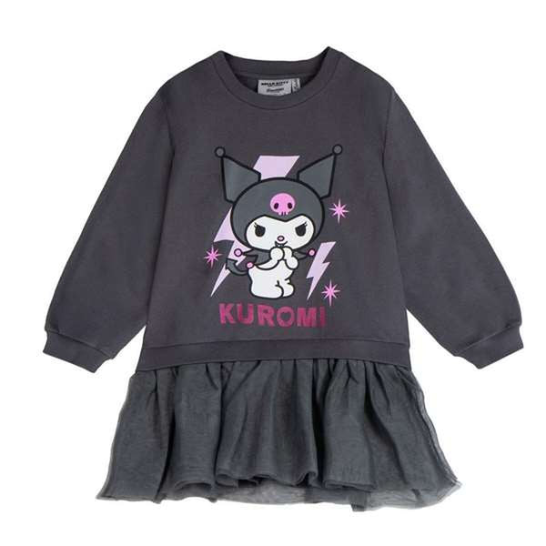 Camisola Infantil Kuromi Preto Cinzento escuro