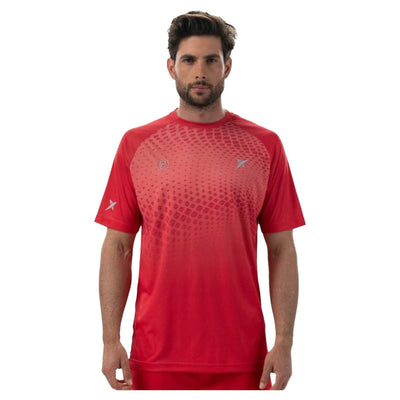 Camisola de Manga Curta Homem Drop Shot Benara Laranja Padel