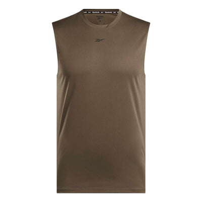 T-Shirt para Homem sem Mangas Reebok Id Train Slvls Tech Castanho