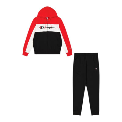 Fato de Treino para Adultos Champion Champion Full Zip Suit Preto Vermelho Homem