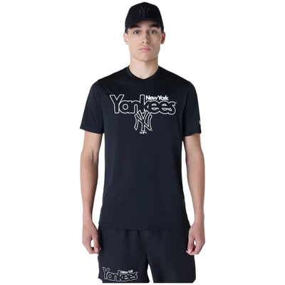T-shirt de basquetebol New Era New York Yankees MLB Preto