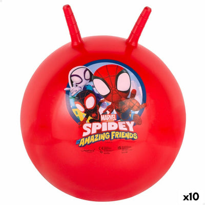 Bola Saltitante Spidey Ø 45 cm Vermelho (10 Unidades)