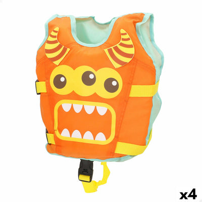 Colete de salvação AquaSport 34 x 37 x 7 cm Laranja (4 Unidades)